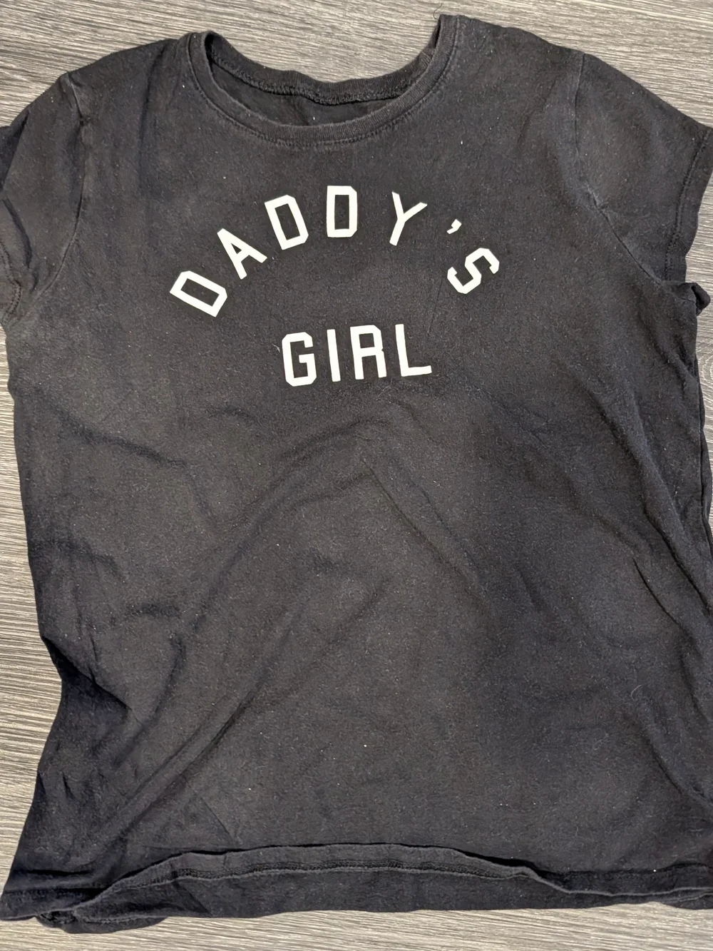 Daddy's Girl Black Graphic Tee for Kids
